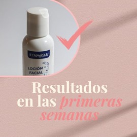 RT MAGIQUE | Loción Aclarante 3 piezas | Aclarador de piel | Despigmentante facial con Ácido Láctico y Glicólico | Uso Nocturno | Quita manchas para p