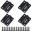 Torque Hinge 4PCS Black Adjustable Door Hinge Nylon Plastic Butt