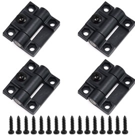 Torque Hinge 4PCS Black Adjustable Door Hinge Nylon Plastic Butt Hinge