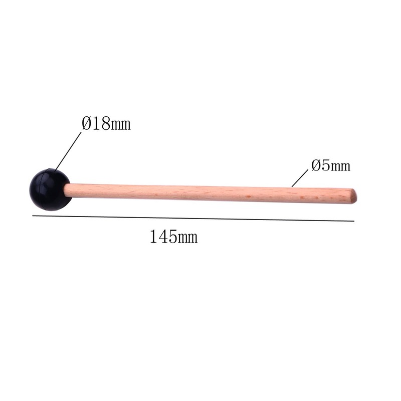 2Pcs Ethereal Drumstick Maple Percussion Drum Sticks Rubber Round Head
