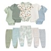 Ruliby Baby Boy Bodysuit and Pant Set Summer Soft Newborn Clothes Outfits 0-3 month