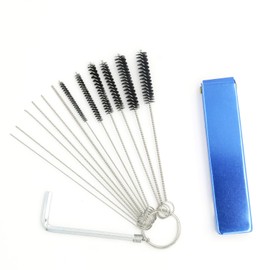 RTRTGS Carburettor Cleaning Kit 13 Pieces Dirt Remover Cleaning Kit + 6 Cleaning Needles + 6 Nylon Brushes for Motorcycle ATV Welder Carburetor