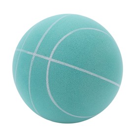 Silent Basketball PU Highly Elastic Inflation Free Funny Improve Hand Eye Coordination Quiet Bounce Basketball for Home Apartment