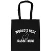 Hippowarehouse World's best rabbit mum Tote Shopping Gym Beach Bag