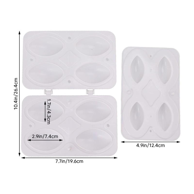 Pack of 2 Kibbeh Roll Maker Mould 4/9 Grid Plastic