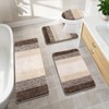 Bsmathom Bathroom Rugs Sets 4 Piece with Toilet Cover, Plush