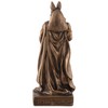Egyptian God Anubis Miniature, Bronze/Coloured by Veronese