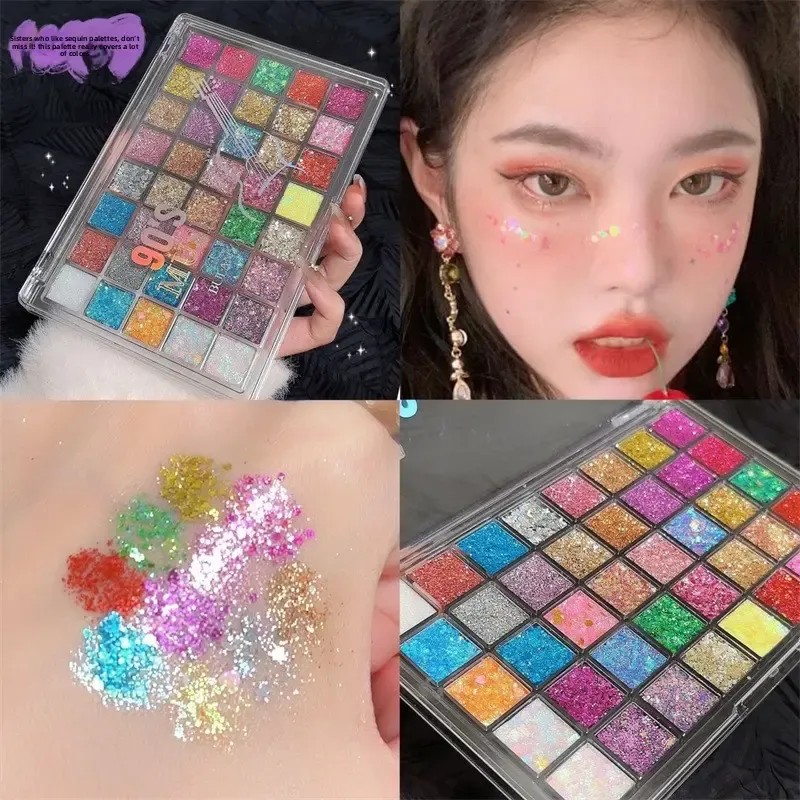 Paleta 40 Sombras Lentejuelas Intensas Brillos Y Zsy