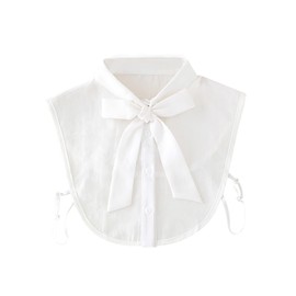 Tandou Elegant Collar Insert Women's Fake Collar Blouse Collar Insert Clothing Accessory, White