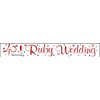 Banner 40th Anniversary Ruby, 2.5m long x 110mm deep