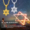 Richsteel Stainless Steel Hexagram Necklace Star of David Pendant with
