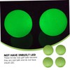 Parliky 6Pcs Luminous Golf Balls for Night Training Soft Fluorescent