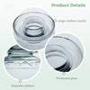 Anjetan 1.5L/2.5L/4.5L Glass Fermenting Jar, Large Capacity Sealed Pickle Jar,