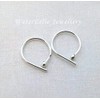 Sterling Silver hoop earrings. Tiny Silver hoops. Sterling sleeper hoops.