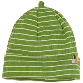 loud + proud Unisex Children's Derby Rib, GOTS Certified Beanie Hat, Grass