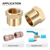 DTGN G1/2 Female x G3/8 Male Brass Pipe Fittings 2