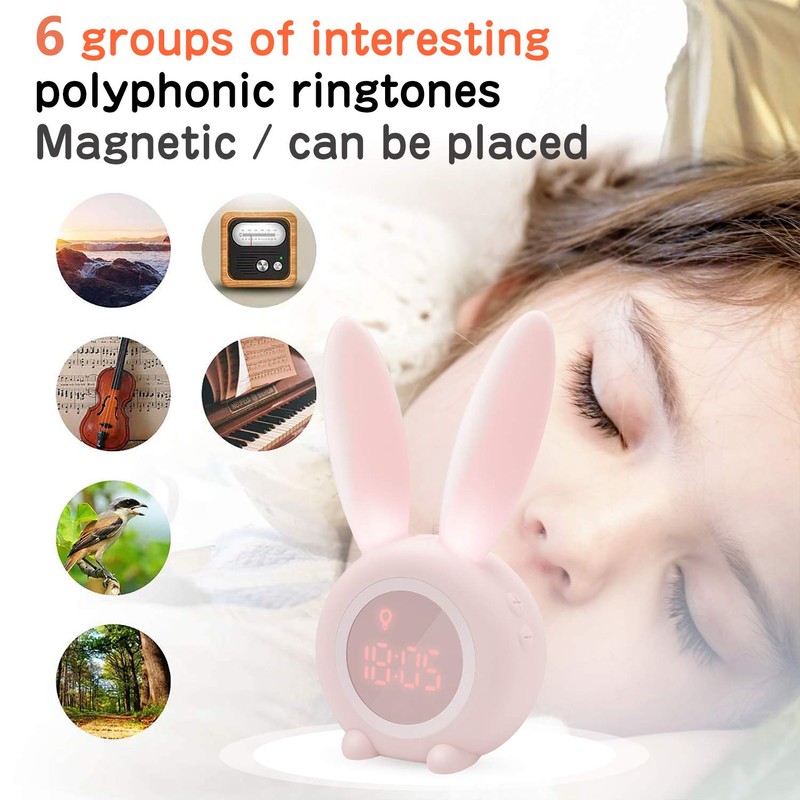 Homealexa Kids Alarm Clock, Girls and Boys Alarm Clock Digital