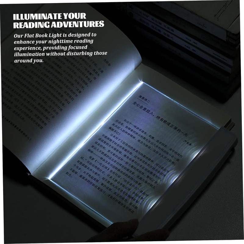 Luz de lectura LED plana ajustable Peosaard para libros en