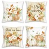 Bonhause Autumn Pumpkin Cushion Covers 45 x 45 cm Fall