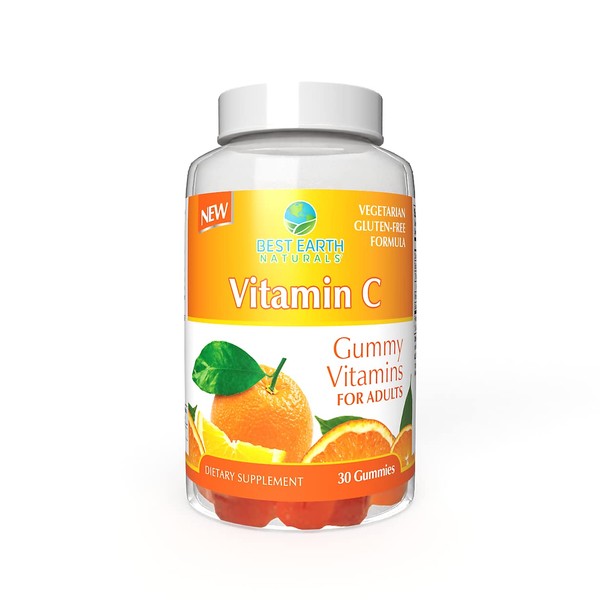 Best Earth Naturals - Vitamin C Gummies - Delicious Adult Gummies with 125 mg of Vitamin C - 30 Gummies (30-Day Supply)
