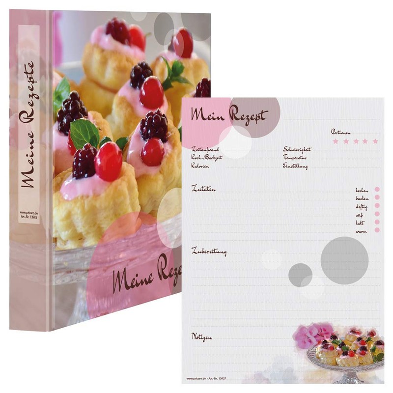 PRICARO Sweet Godfather A4 Recipe Folder with Recipe Pad