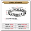 Xusamss Mens Cuban Link Chain Bracelet Thick Link Design Stainless