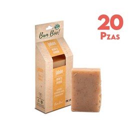 20 Pack Jabón Artesanal Natural Miel Avena 100 G Bam Boo! Lifestyle