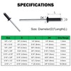 Maozaa 100 PCS 1/8" x 3/8" Aluminum Blind Rivets, 3.2