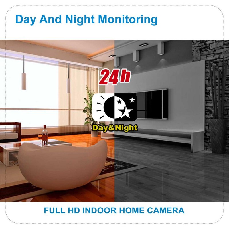 Security Camera 1080P Night Vision 2.4GHz 5G WiFi Home Indoor