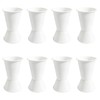 8 Pcs Plastic Flower Buckets with Detachable Base - 11.8