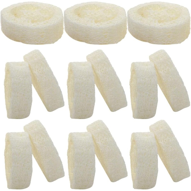 Set de 40 Esponjas de Lufa Natural para Ducha Exfoliante