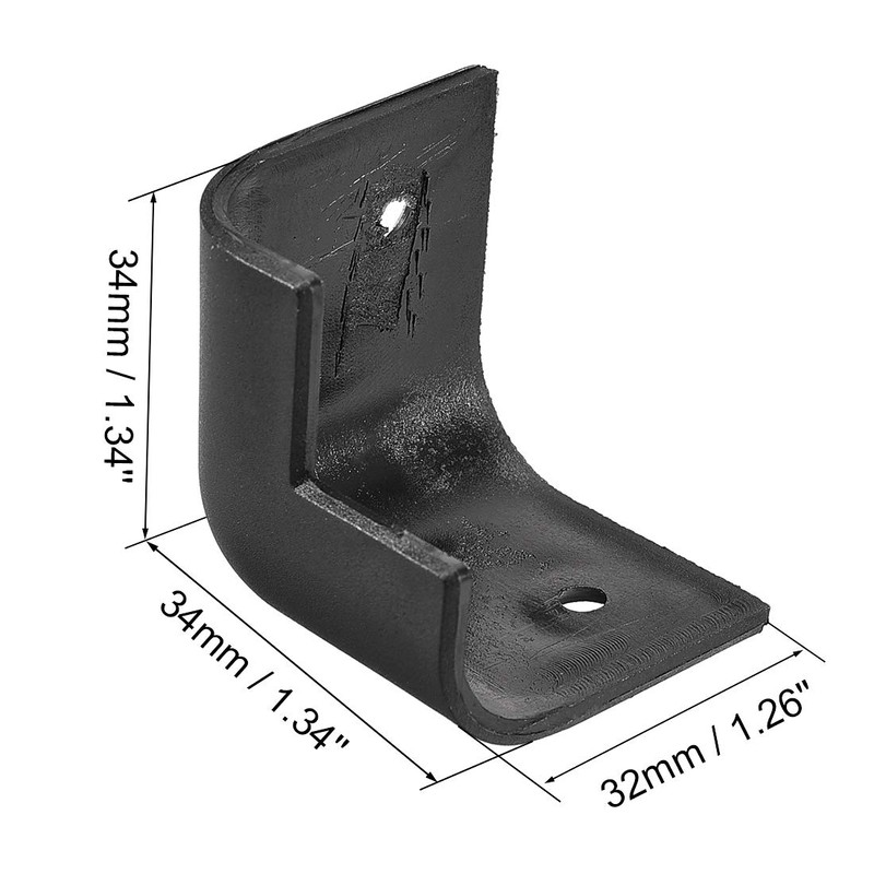 sourcing map 4 Pieces Corner Protectors Cabinets Edge Stackable Speaker