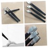 COHEALI 3pcs Stainless Steel Stamp Tweezers Precision Eyelash Assistant for