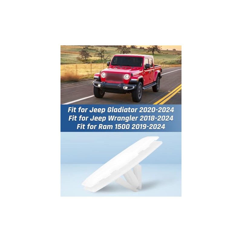 Fender Clips for Jeep Gladiator & Wrangler, 45-Piece Set