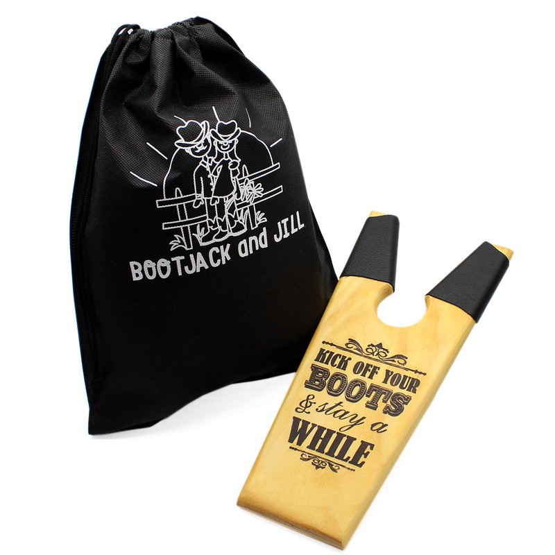 BootJack and Jill Wooden Pine Boot Jack, Boot and Shoe
