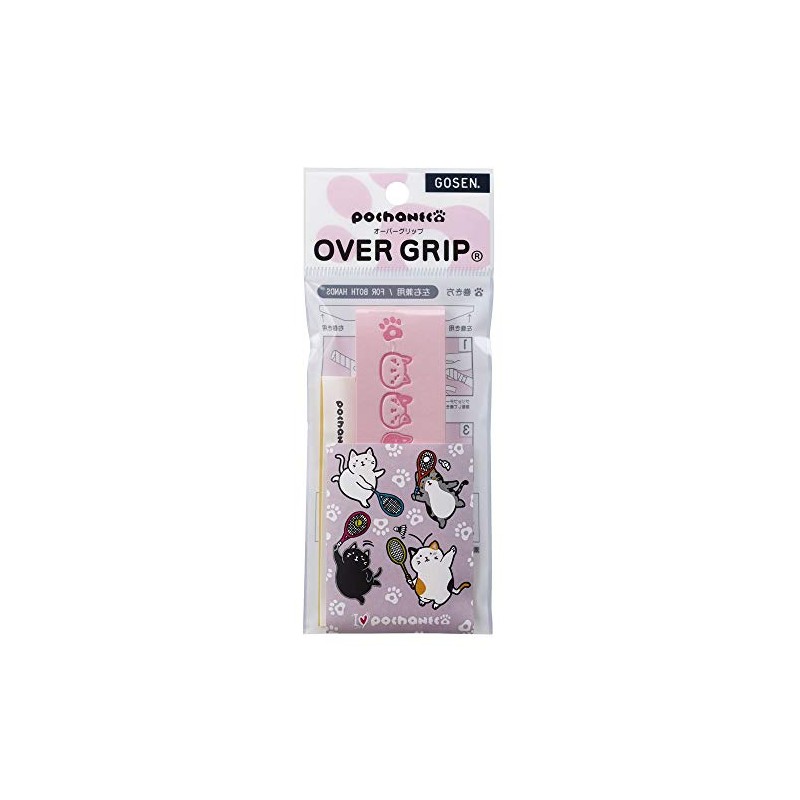 Gosen NGP01 Tennis Grip Tape Pochaneco Chubby Cat Overgrip