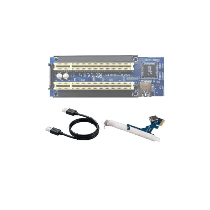 zalati PCI-E to PCI Riser Card to USB3 Hub Adapter