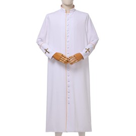 Men's Clergy Cassock Church Minister robe vestment for Pastor