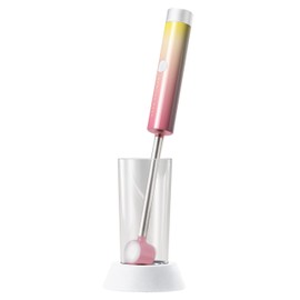 グリーンハウス ビールサーバー トロピカルピンク W24×D24×H237.5(mm) ビアフォーマー 超音波式 マドラー型 GH-BEERJS-PK