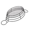 Fry Crisper Basket Food Grade 304 Stainless Steel Simple Style