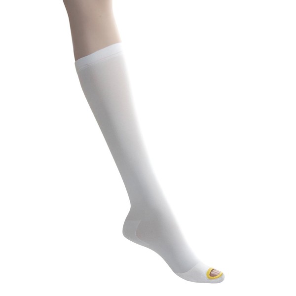 Medline MDS160624 EMS Latex Free Knee-Length Anti-Embolism Stocking, Small Regular, White (Pack of 12)