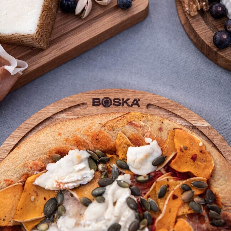 Boska Pizza Board Friends S/Serving Board Made of Oak Wood