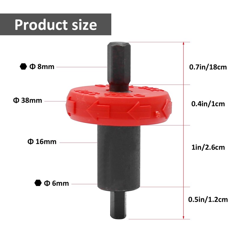 VIKKSAER 2Pcs Electric Engine Starter Drill Bit Adapter Jump Start,