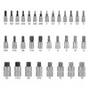 OEMTOOLS 22989 32 Piece Hex Bit Socket Set, SAE and