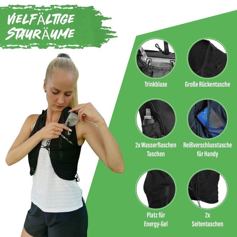 RaceFuel Ultralight Hydration Backpack, Trail Backpack, Hydration Vest, Hydration Pack