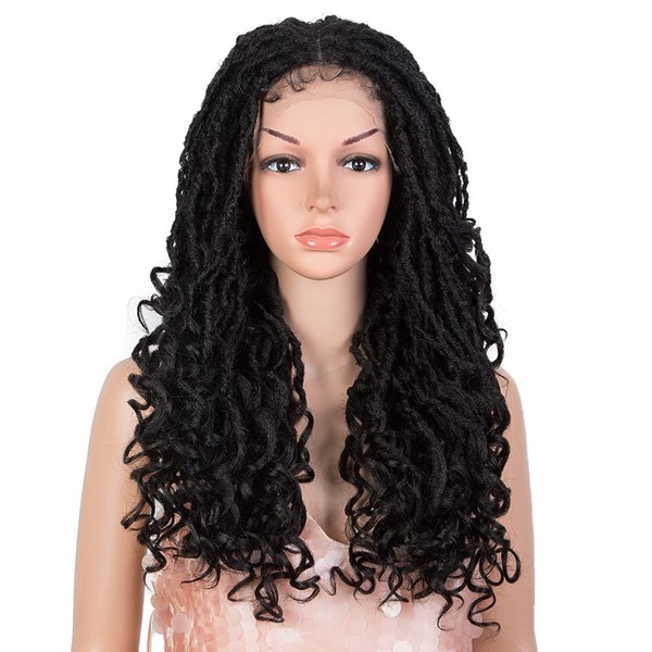 Style Icon 24" Faux Locs Wigs for Black Women Middle
