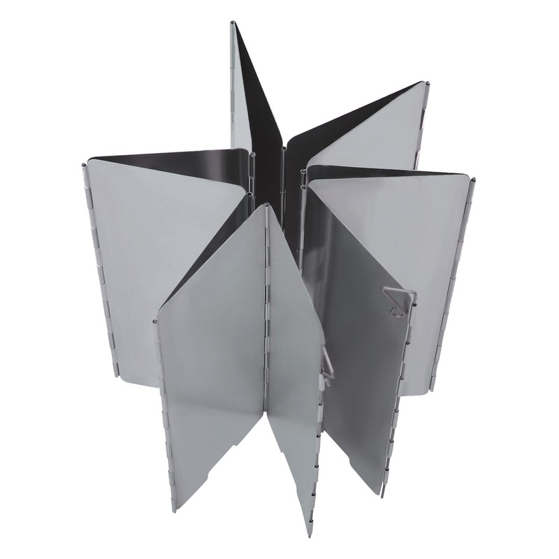 Stove Windscreen for Camp, 12 Plates Camping Windshield, Folding Stoves