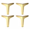 Herrajes Guerrero Pata Clasica Para Sala Muebles Pack 4 Piezas