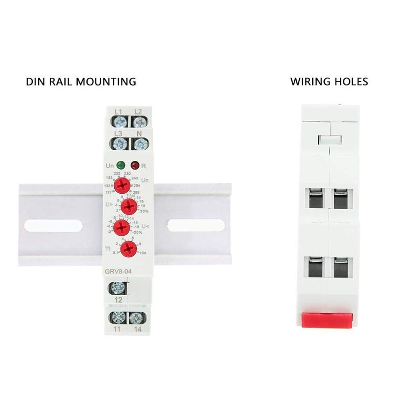 GRV8-04 M265 Voltage Relay 3-Phase Voltage Monitoring Relay Phase Sequence