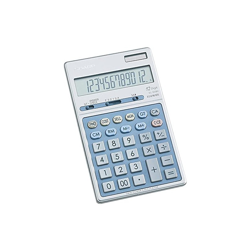 Sharp EL339HB EL339HB Executive Portable Desktop/Handheld Calculator 12-Digit LCD